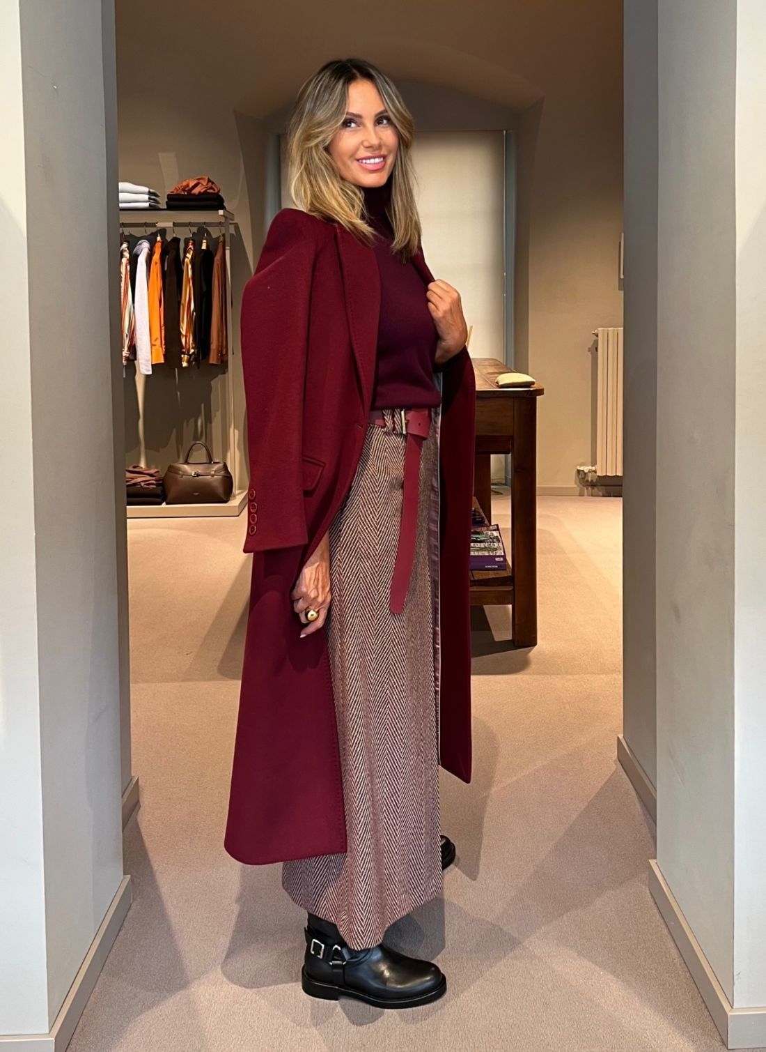Cappotto Eos Bordeaux CHIARULLI