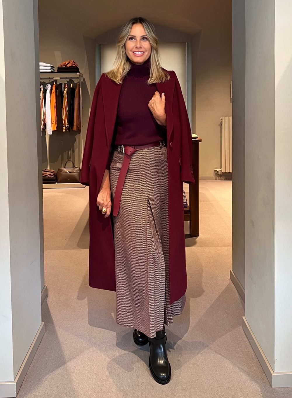 Cappotto Eos Bordeaux CHIARULLI