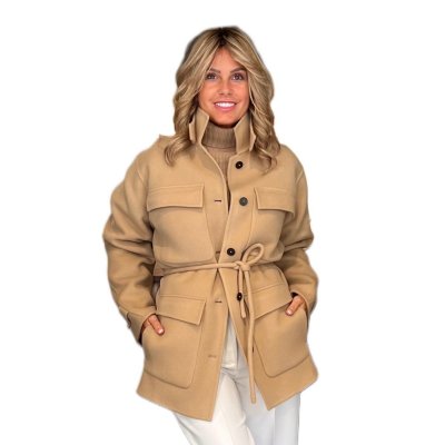Caban Parka Lana Double Beige CLOSED