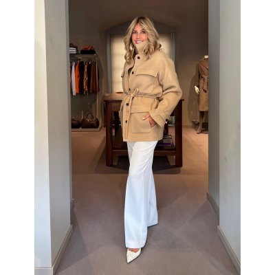 Caban Parka Lana Double Beige CLOSED