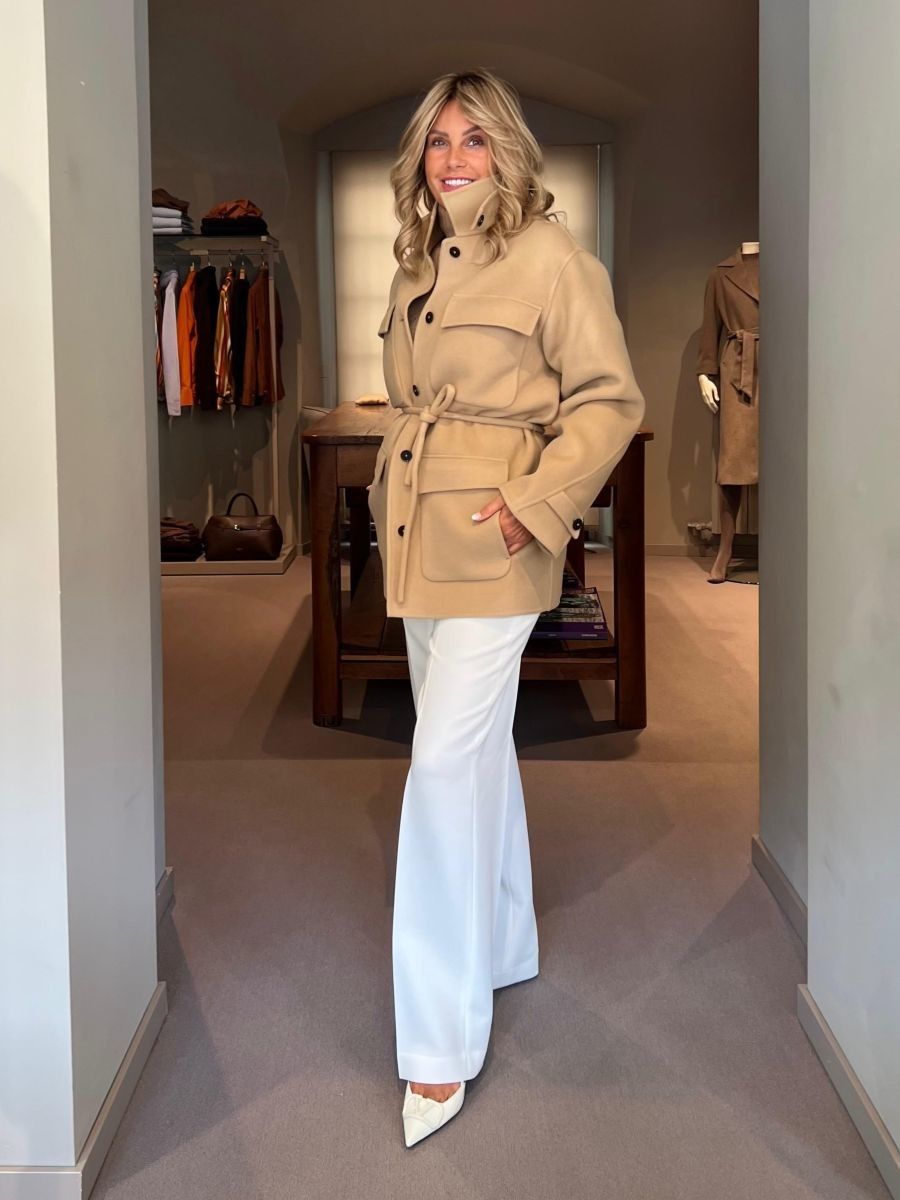 Caban Parka Lana Double Beige CLOSED