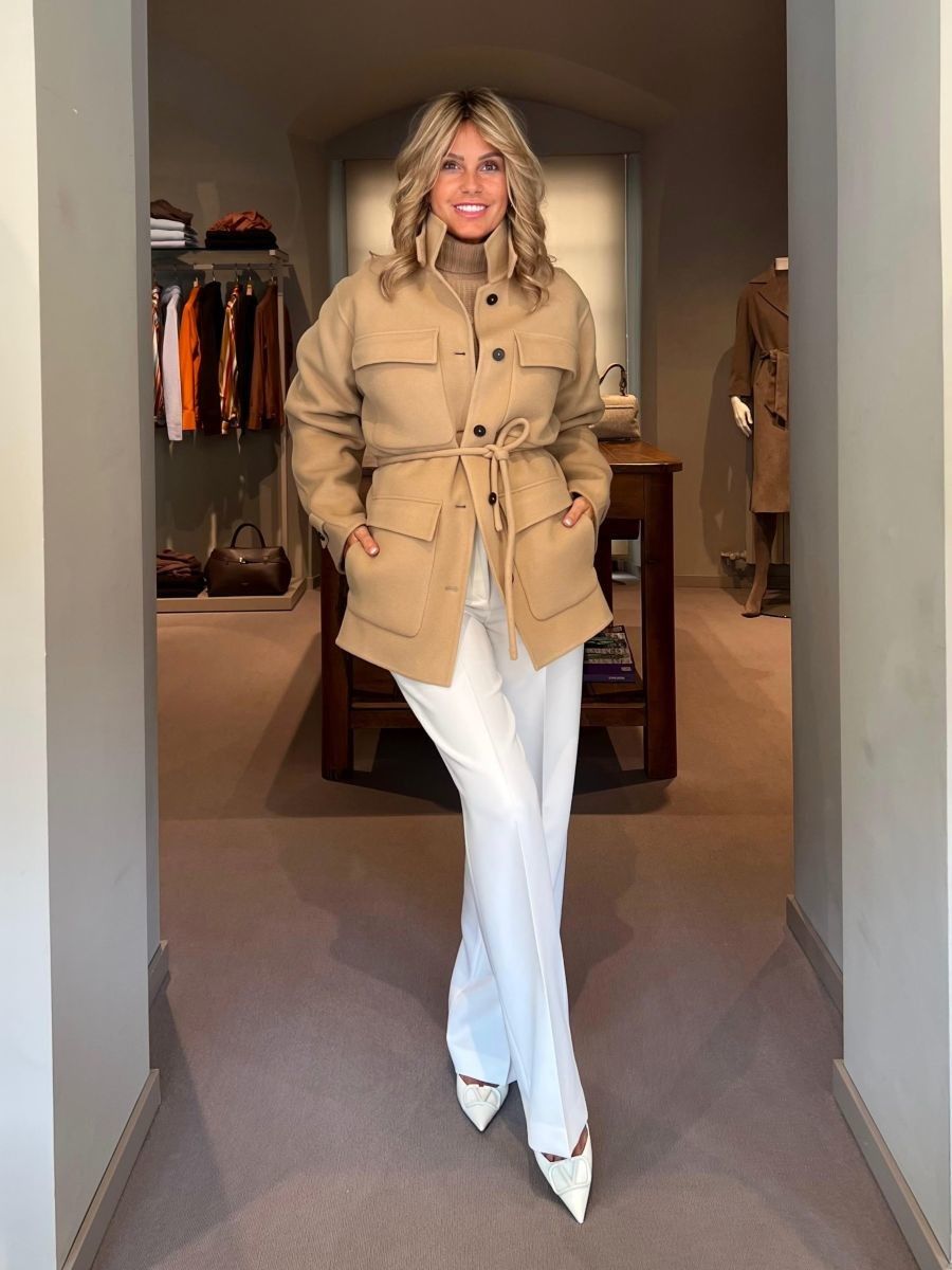 Caban Parka Lana Double Beige CLOSED
