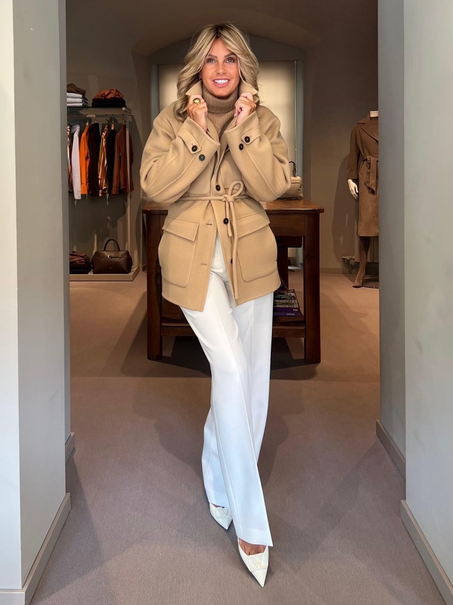 Caban Parka Lana Double Beige CLOSED