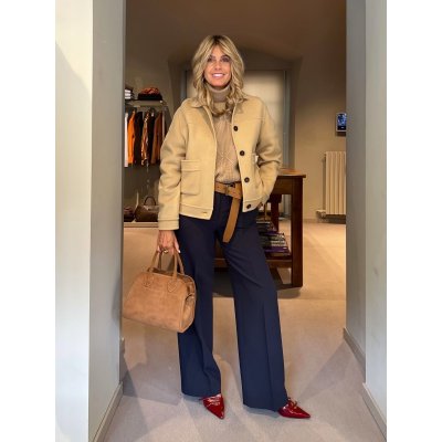 Caban Lana Double Beige CLOSED