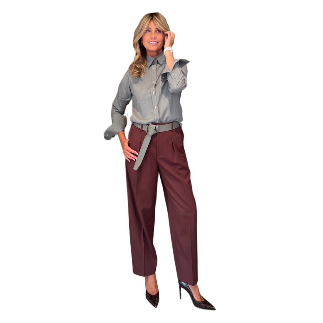 Pantalone Ruthy Dark Raisin Red CLOSED