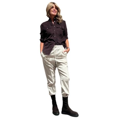 Camicia Velluto Marrone GUGLIELMINOTTI