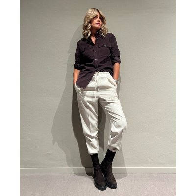 Camicia Velluto Marrone GUGLIELMINOTTI