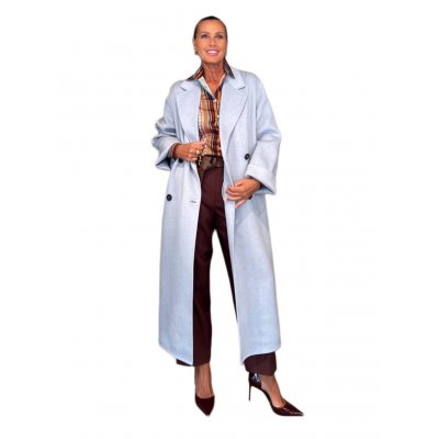 Cappotto Clara Azzurro Melange IVY OAK