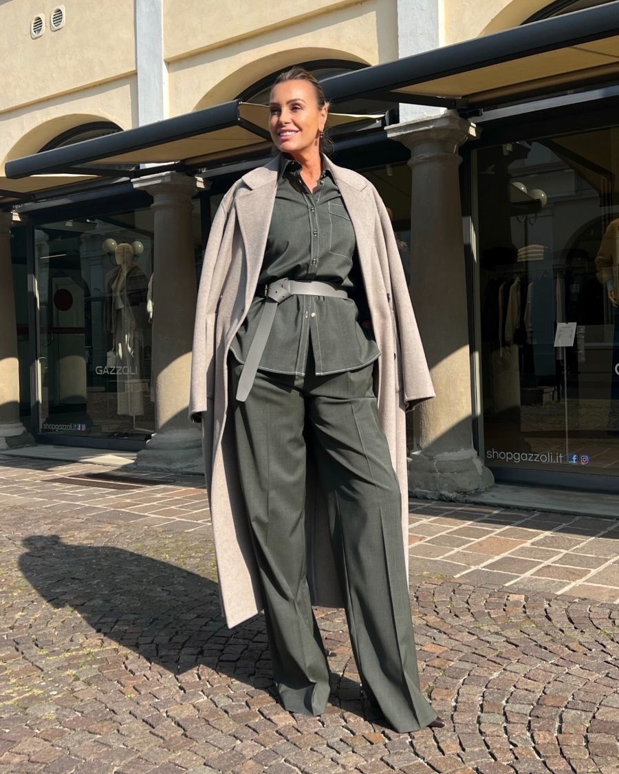 Cappotto Clara Tortora Melange IVY OAK