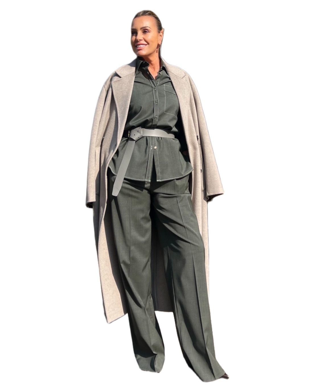 Cappotto Clara Tortora Melange IVY OAK