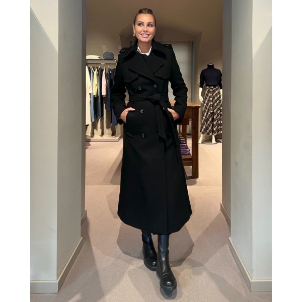 Cappotto Charlotte Ann Nero IVY OAK