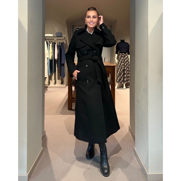 Cappotto Charlotte Ann Nero IVY OAK