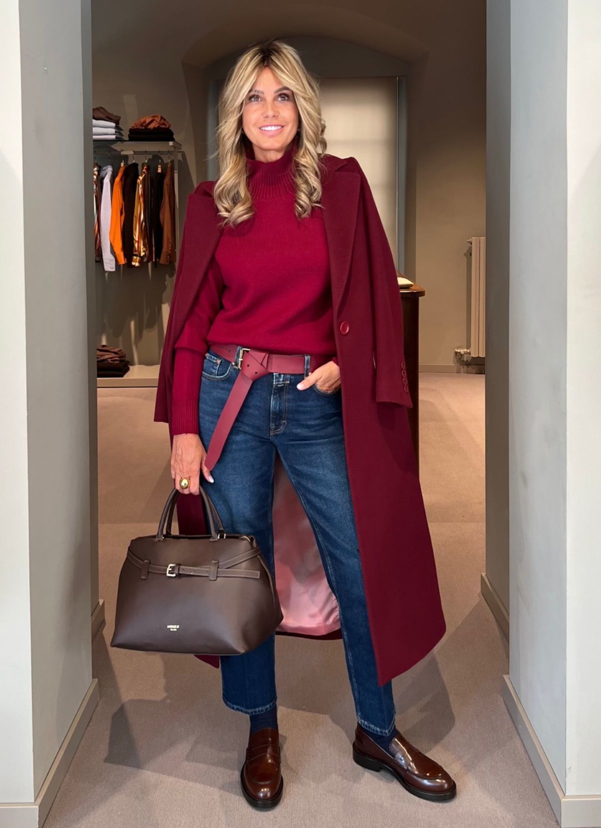 Maglia Lupetto Bordeaux MAIDA MILA