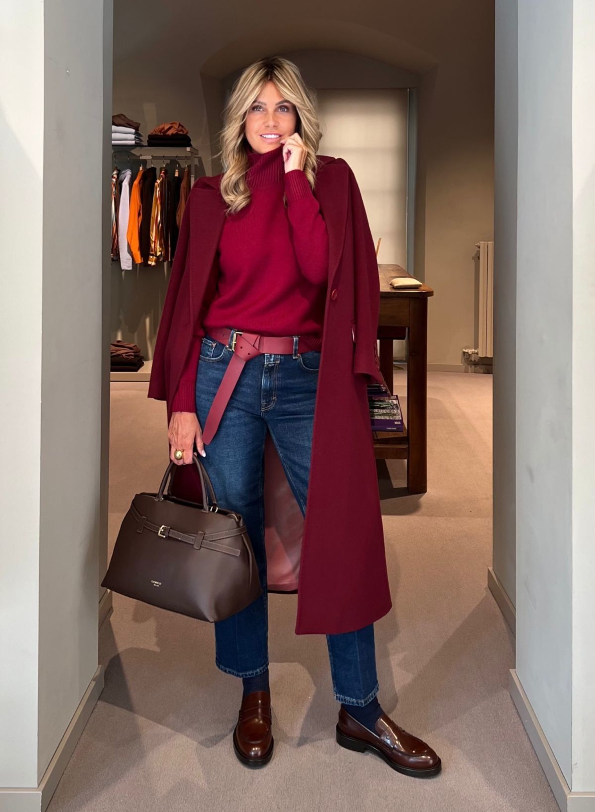 Maglia Lupetto Bordeaux MAIDA MILA