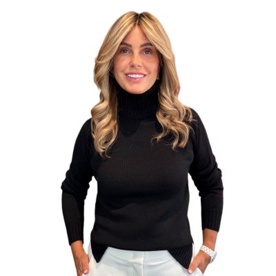 Maglia Dolcevita Nera MAIDA MILA