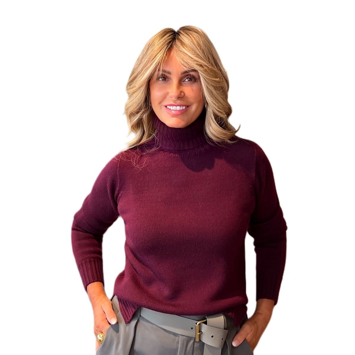 Maglia Dolcevita Bordeaux MAIDA MILA