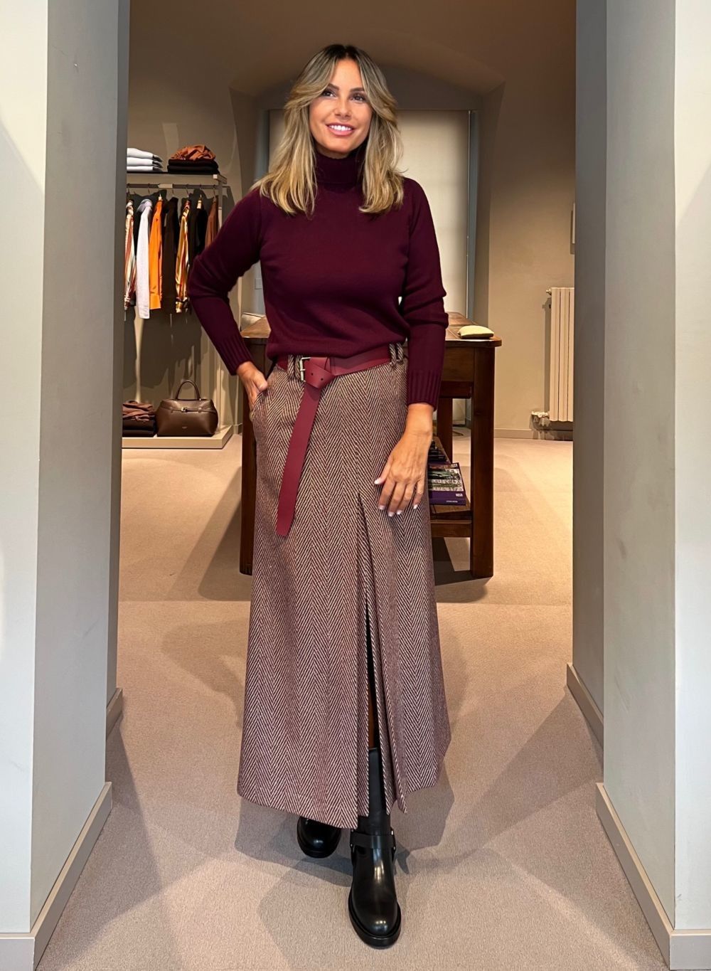 Maglia Dolcevita Bordeaux MAIDA MILA