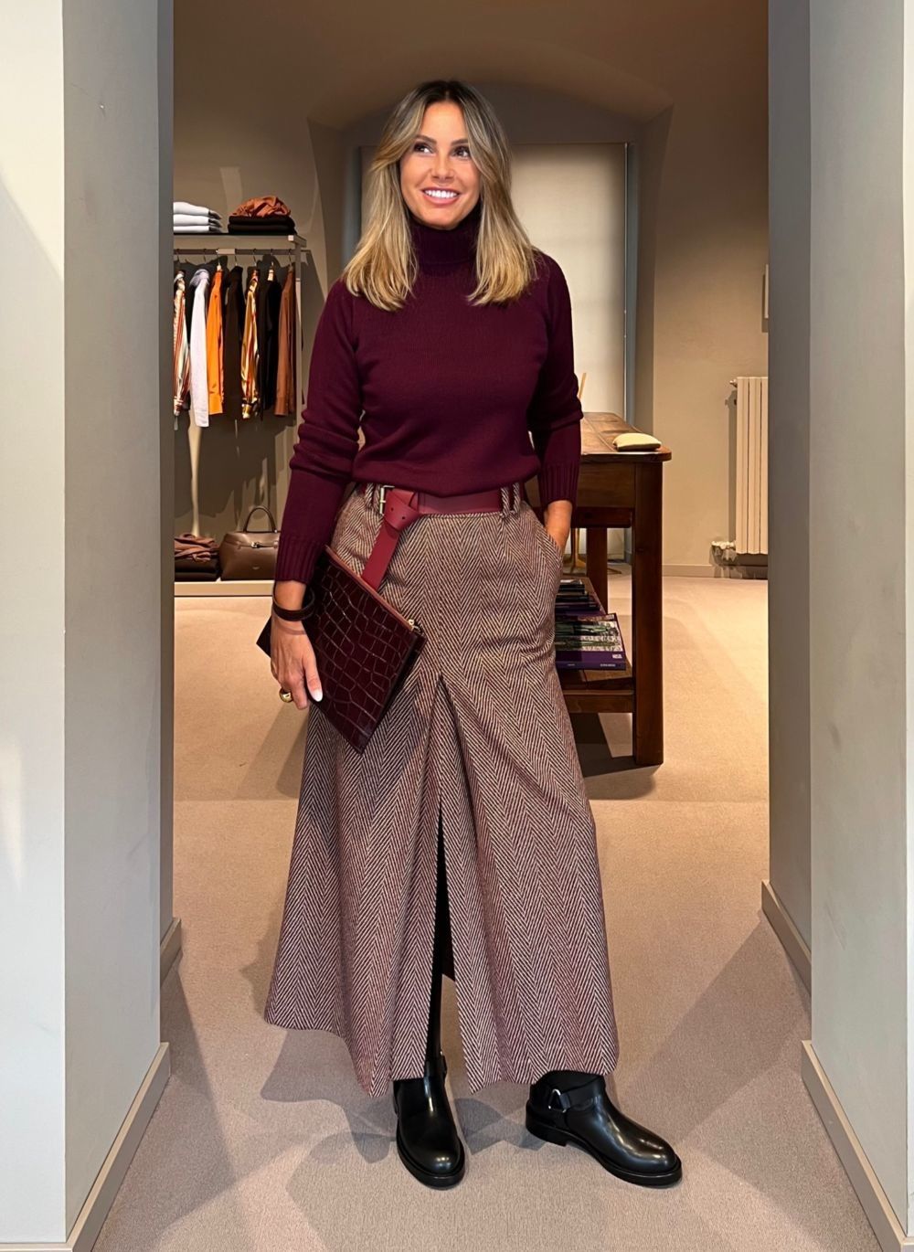 Maglia Dolcevita Bordeaux MAIDA MILA