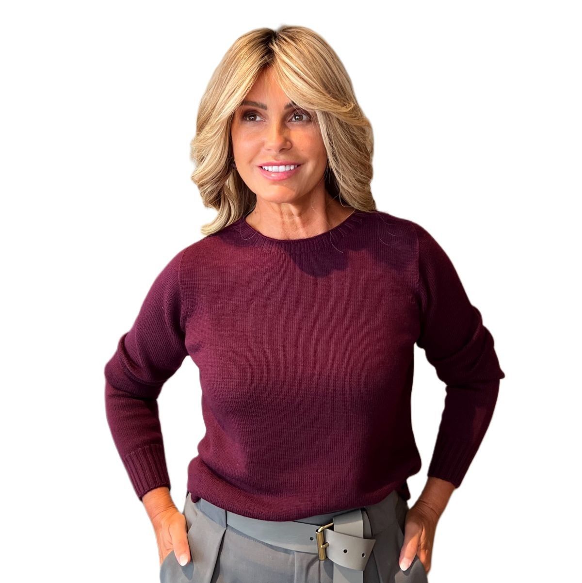 Maglia Girocollo Bordeaux MAIDA MILA
