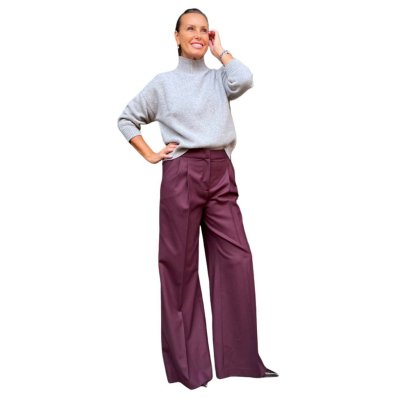 Pantaloni Palazzo Pinces Bordeaux ViaMASINI80
