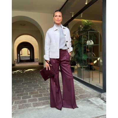 Pantaloni Palazzo Pinces Bordeaux ViaMASINI80