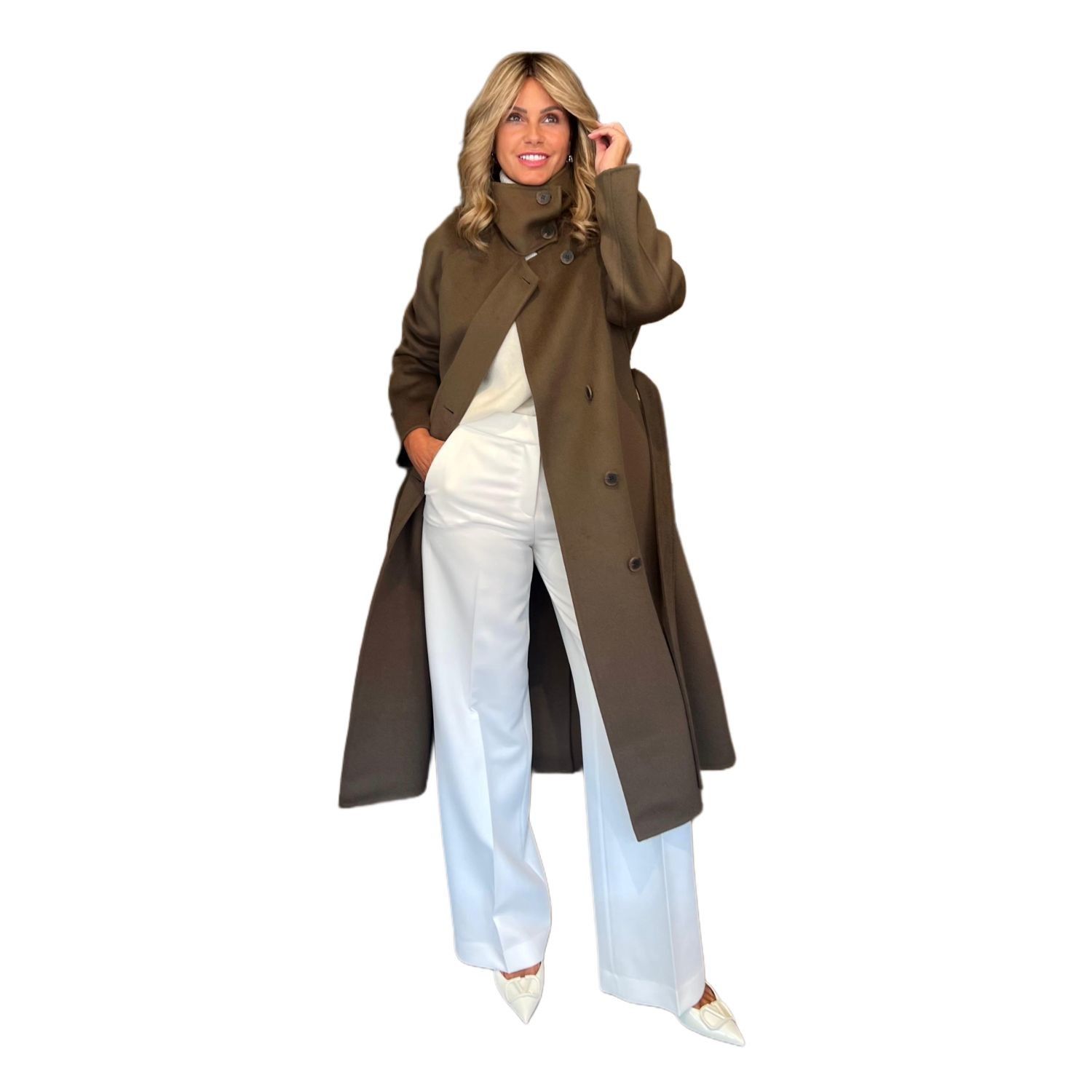 Pantalone Straight Panna ViaMASINI80