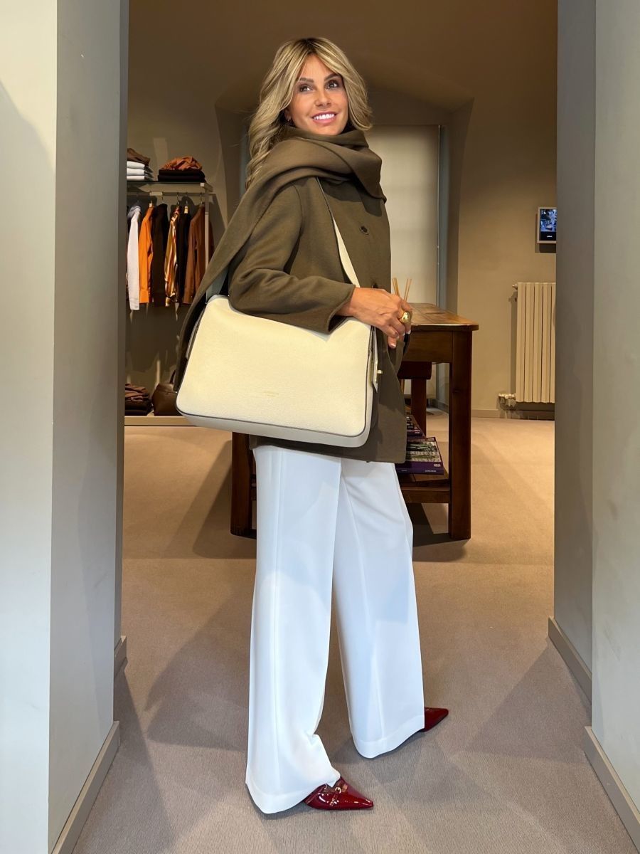 Pantalone Straight Panna ViaMASINI80