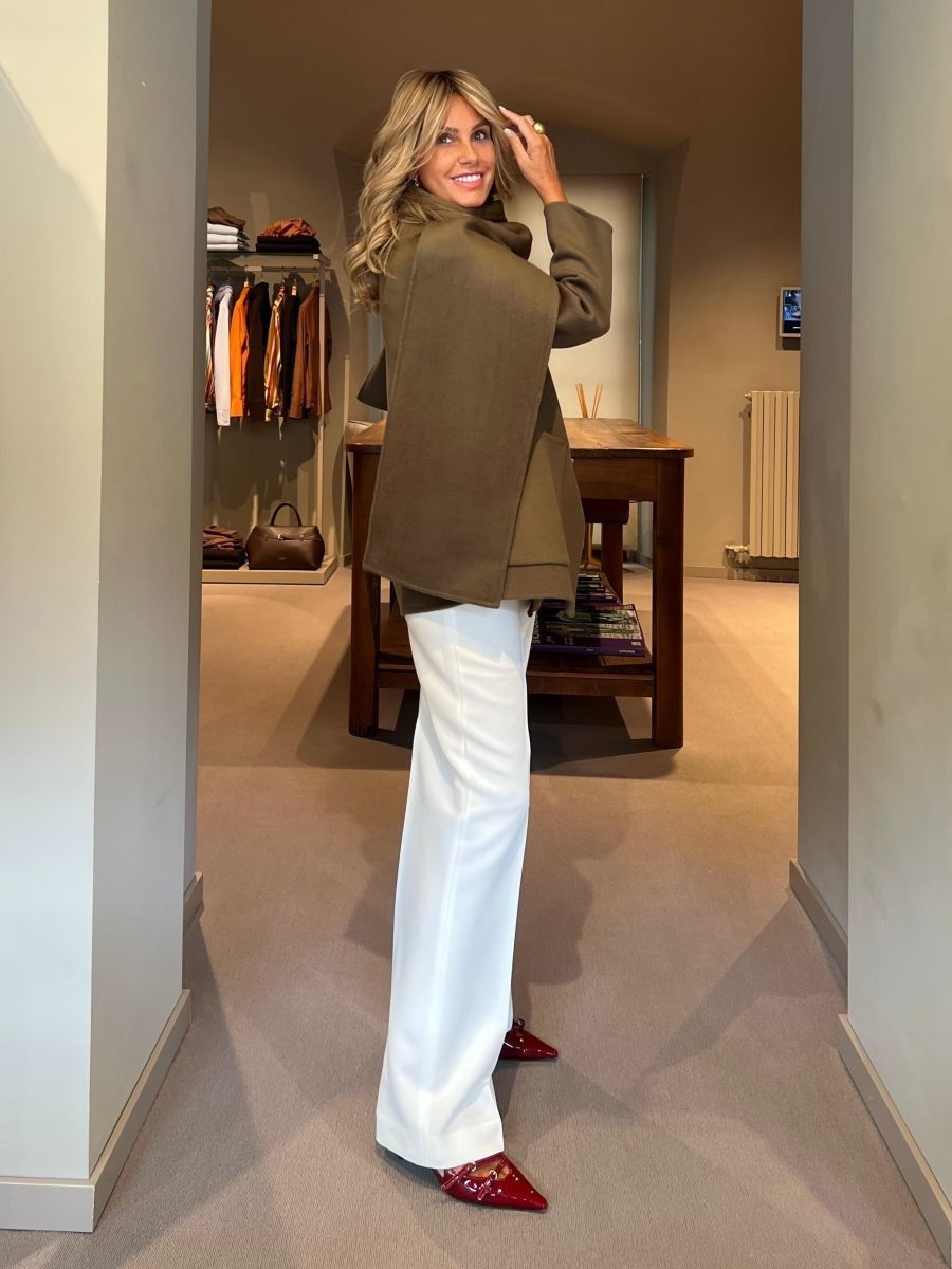 Pantalone Straight Panna ViaMASINI80