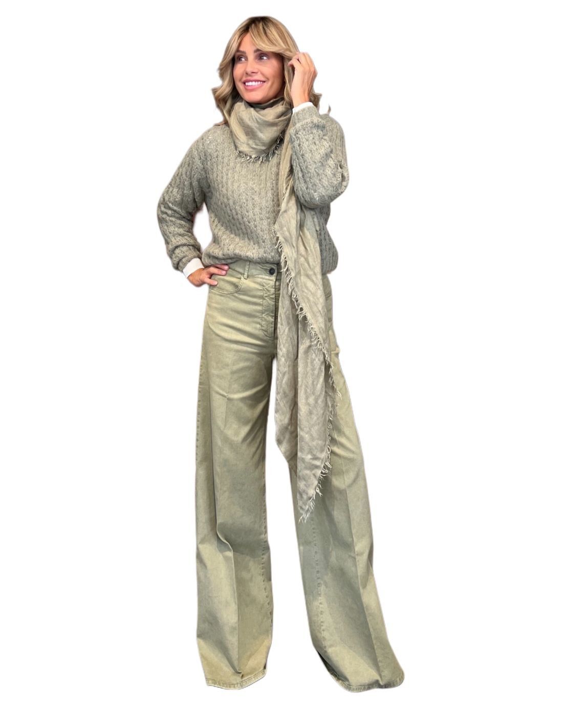 Pantalone Twill Verde Militare PESERICO EASY