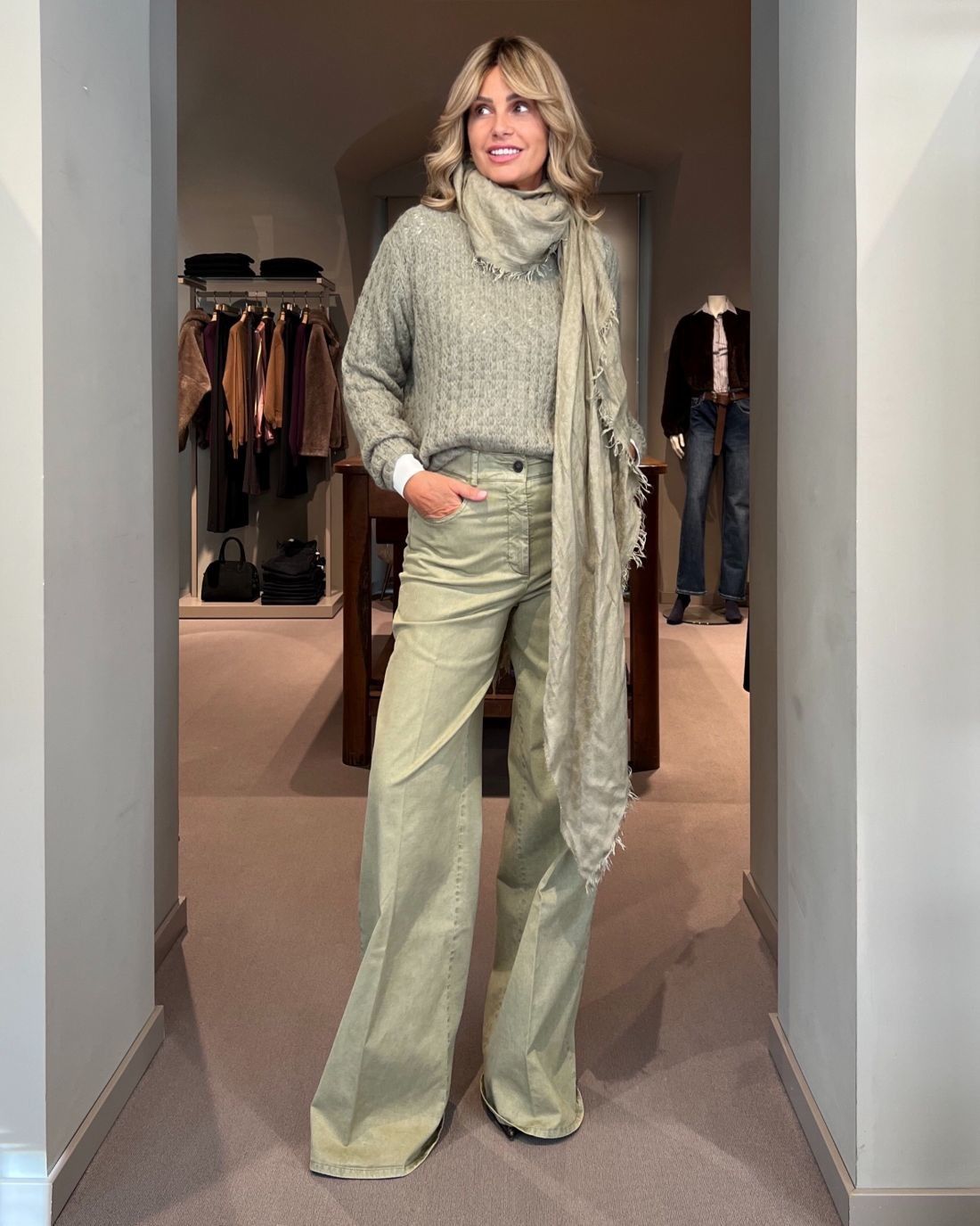 Pantalone Twill Verde Militare PESERICO EASY