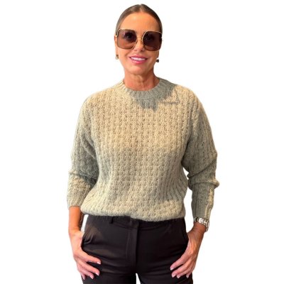 Maglia Tricot Verde Militare PESERICO EASY