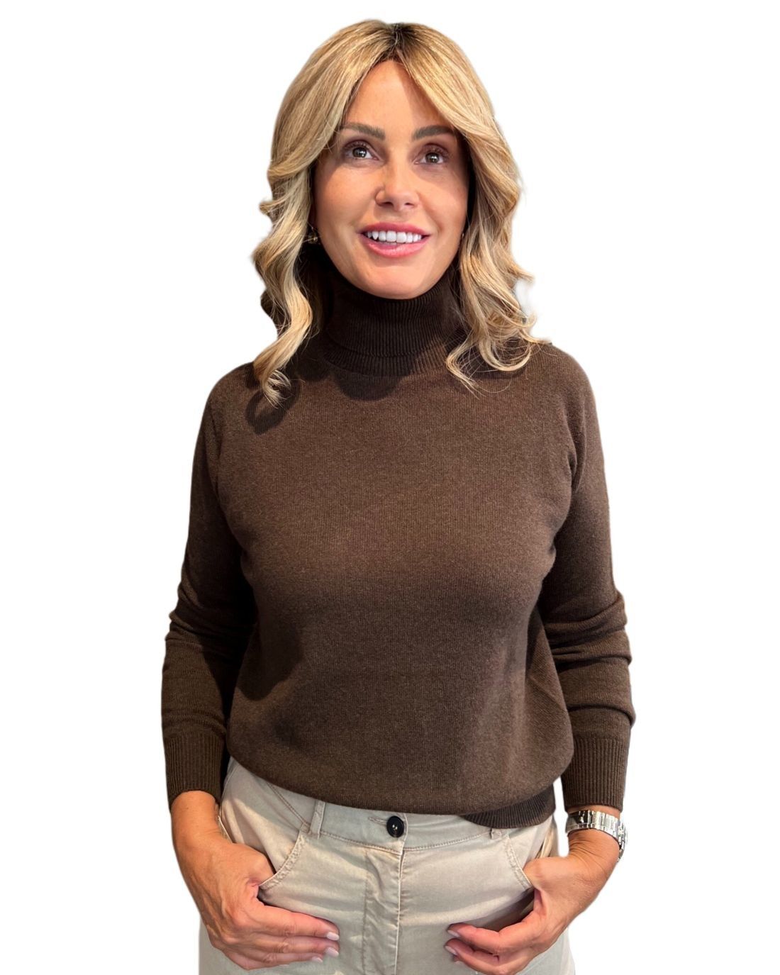 Maglia Dolcevita Moro SOLO CASCMIR