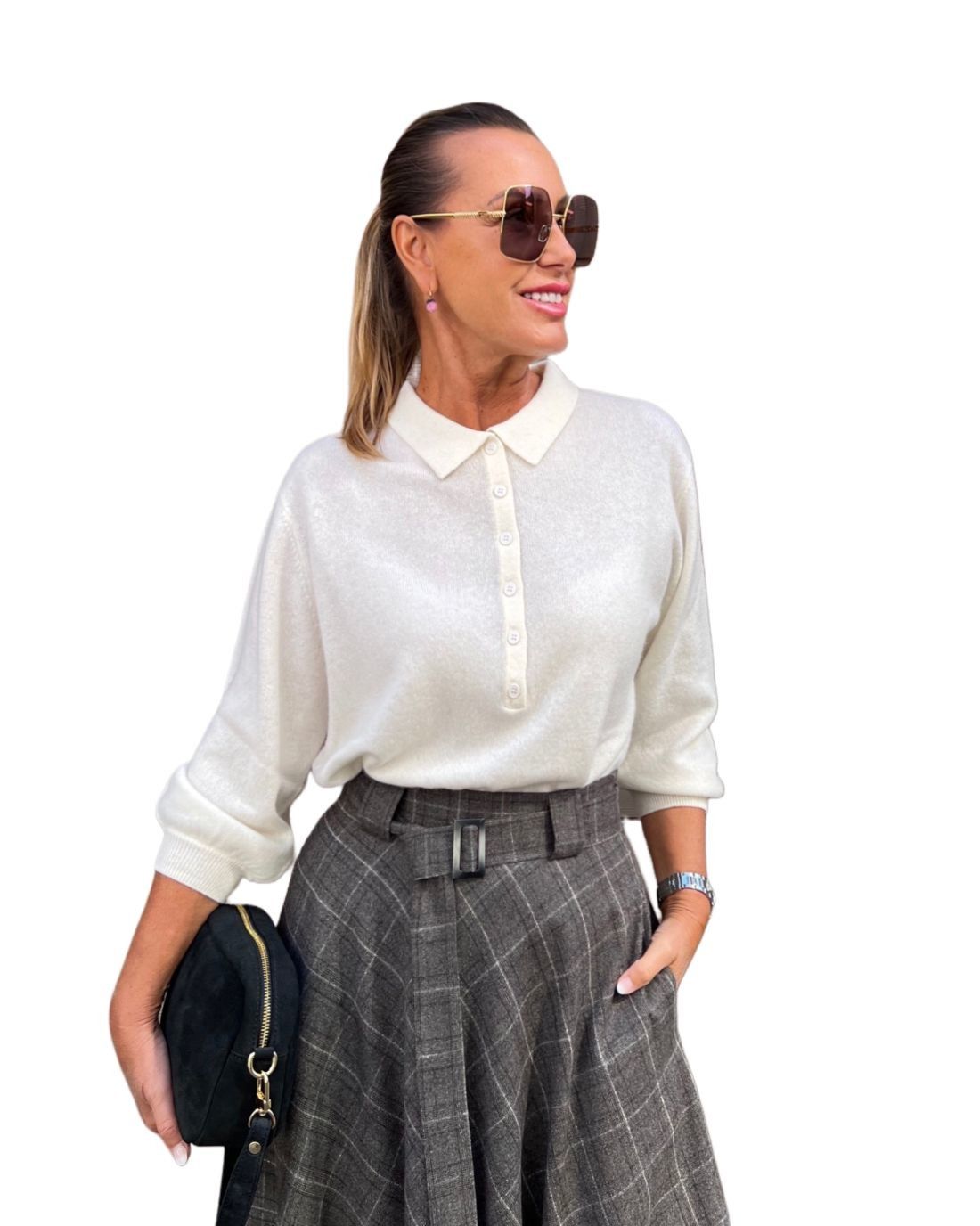 Maglia Polo Panna SOLO CASCMIR