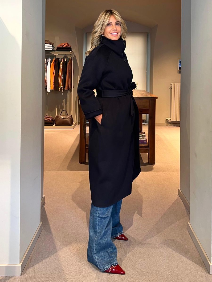 Cappotto Paris Blu Notte THE DYNAMIS STUDIO