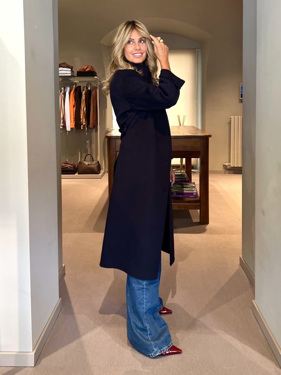Cappotto Paris Blu Notte THE DYNAMIS STUDIO