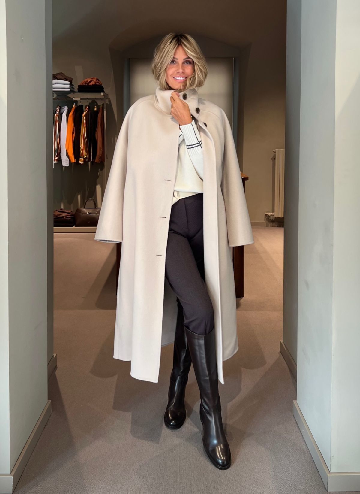 Cappotto Paris Avorio THE DYNAMIS STUDIO