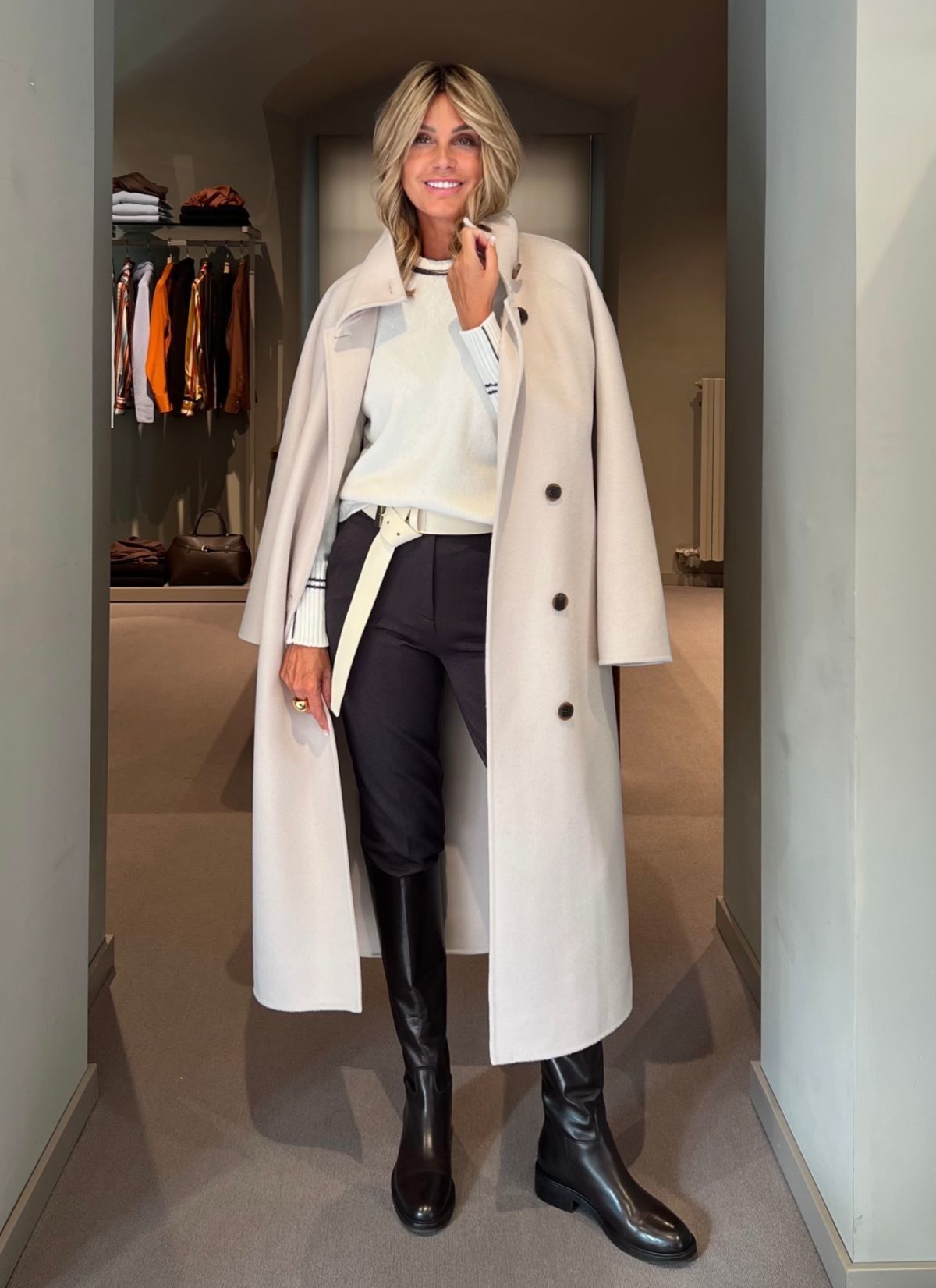 Cappotto Paris Avorio THE DYNAMIS STUDIO