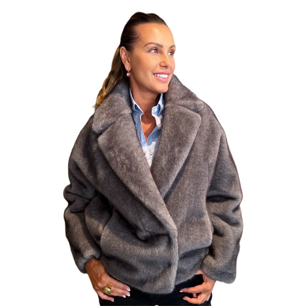 Giacchina Eco-Mink Sapphire VALENTINI