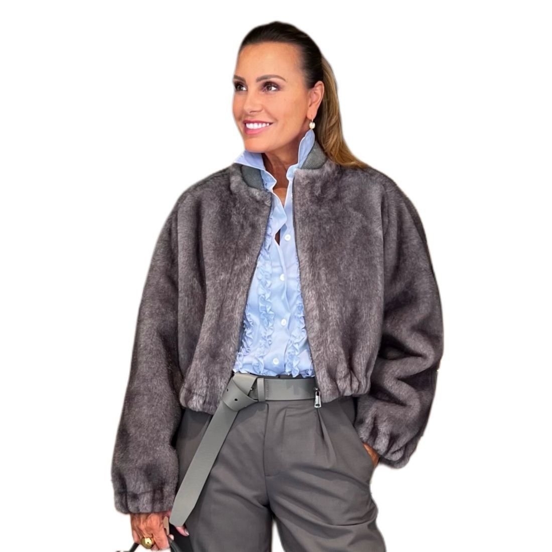 Bomberino Eco-Mink Sapphire VALENTINI