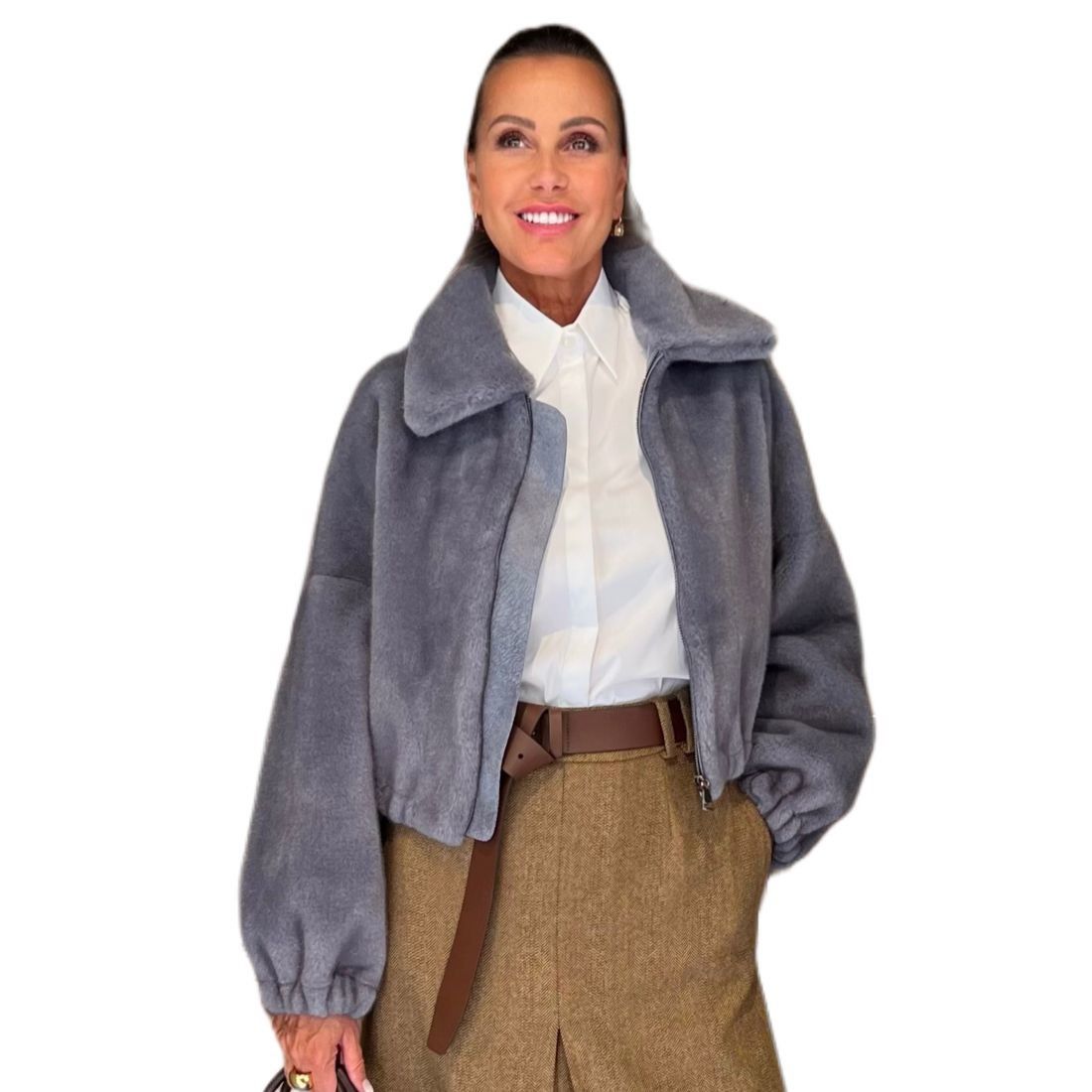 Bomber Eco-Mink Sky VALENTINI