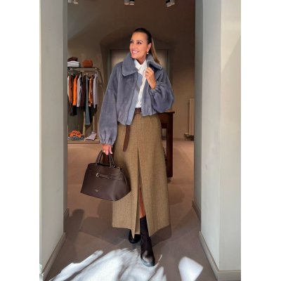 Bomber Eco-Mink Sky VALENTINI