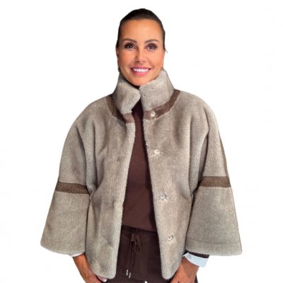 Cappa Eco-Mink Ash/Taupe VALENTINI