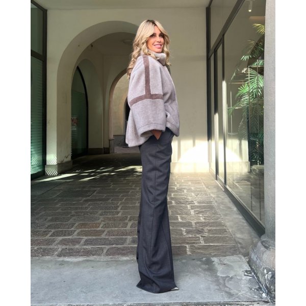 Cappa Eco-Mink Ash/Taupe VALENTINI