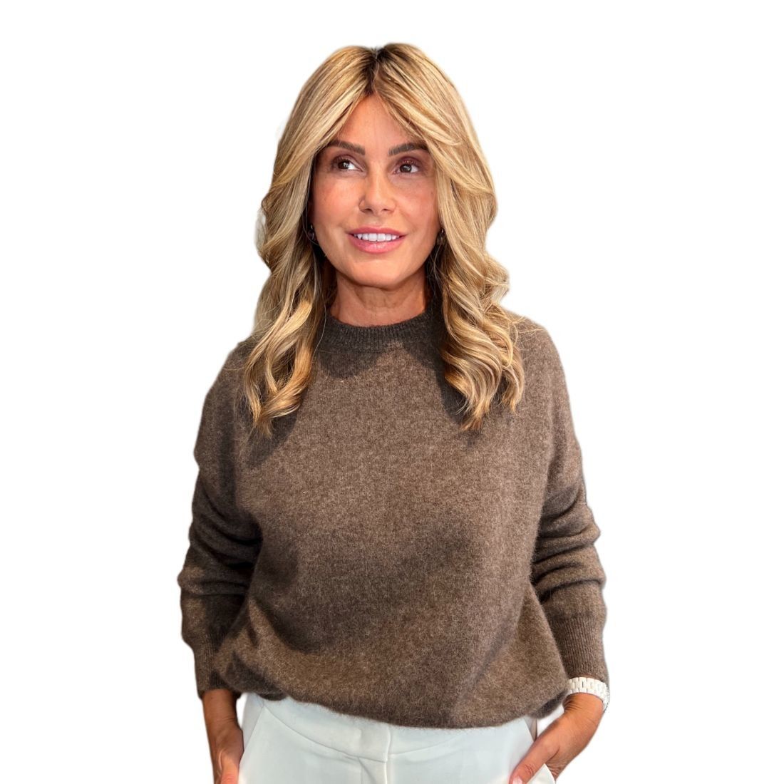 Maglia Camille in Racoon Marrone VANISE'