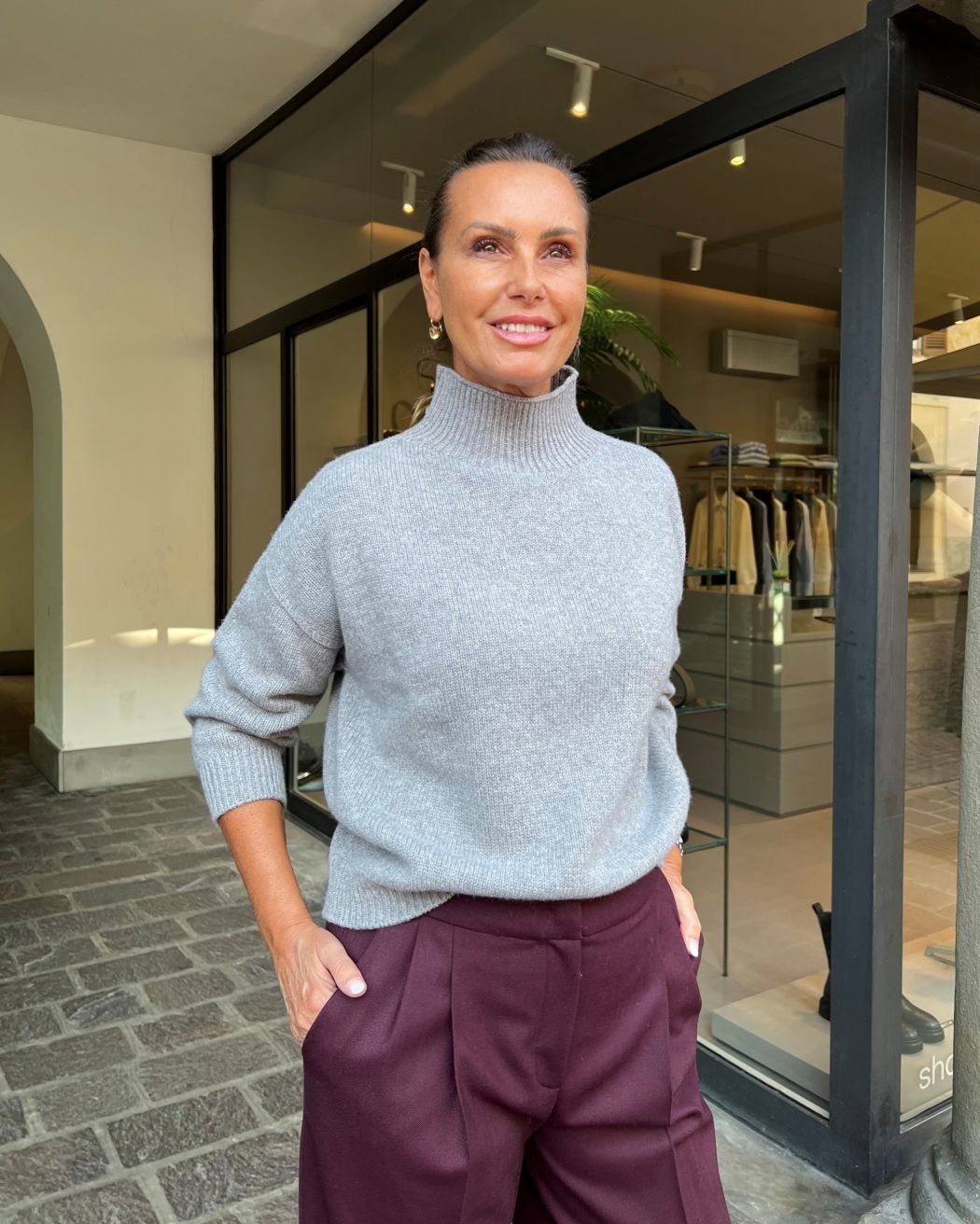 Maglia Lupetto Chantal Grigio VANISE'