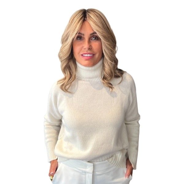 Maglia Dolcevita Penelope Panna VANISE'