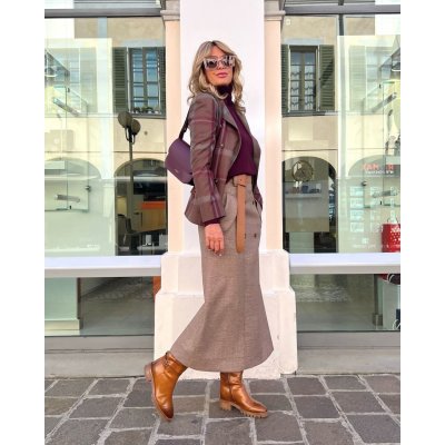 Gonna Mery Marrone Melange NG71