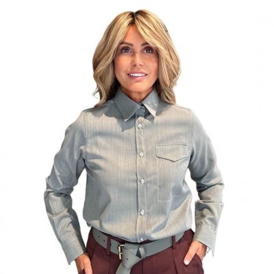 Camicia Lisa Lana Grigia NG71