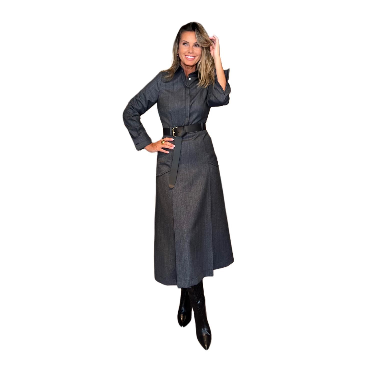 Abito Doris Blu Melange NG71