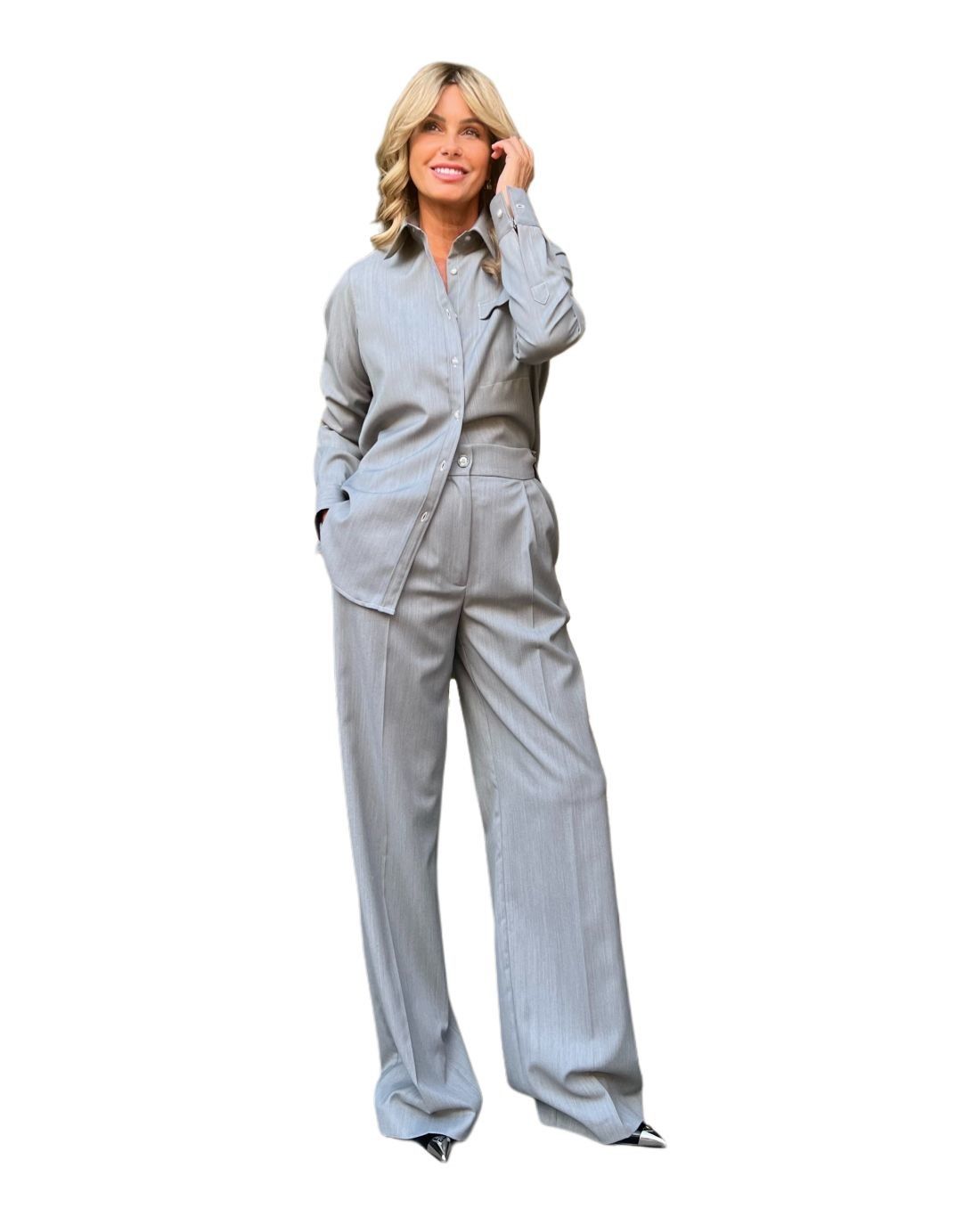 Pantalone Ivana Grigio NG71